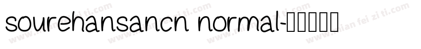 sourehansancn normal字体转换